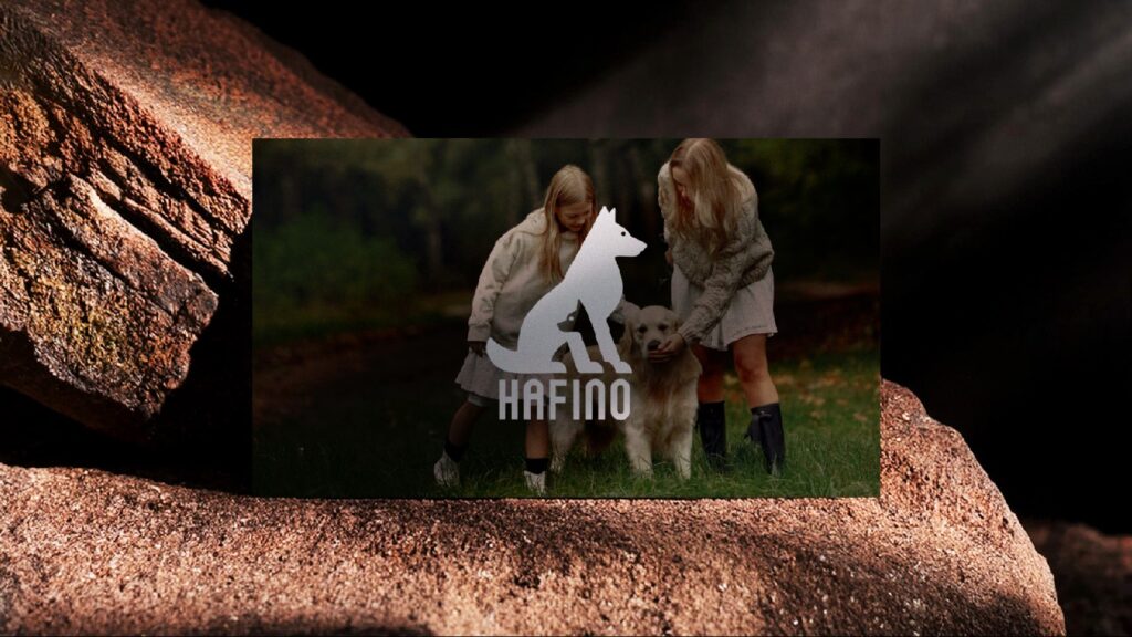 Logo pro firmu Hafino s dětským oblečením