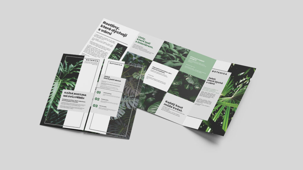 brožura pro květinářství